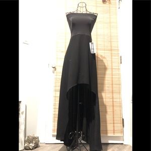 NWT Design Lab Strapless High-Low Dress, Black, Size Medium